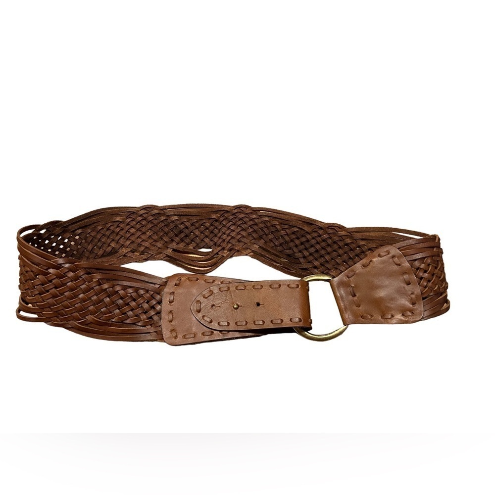 Genuine Leather Braided Belt Women’s Size M/L​​​​​​